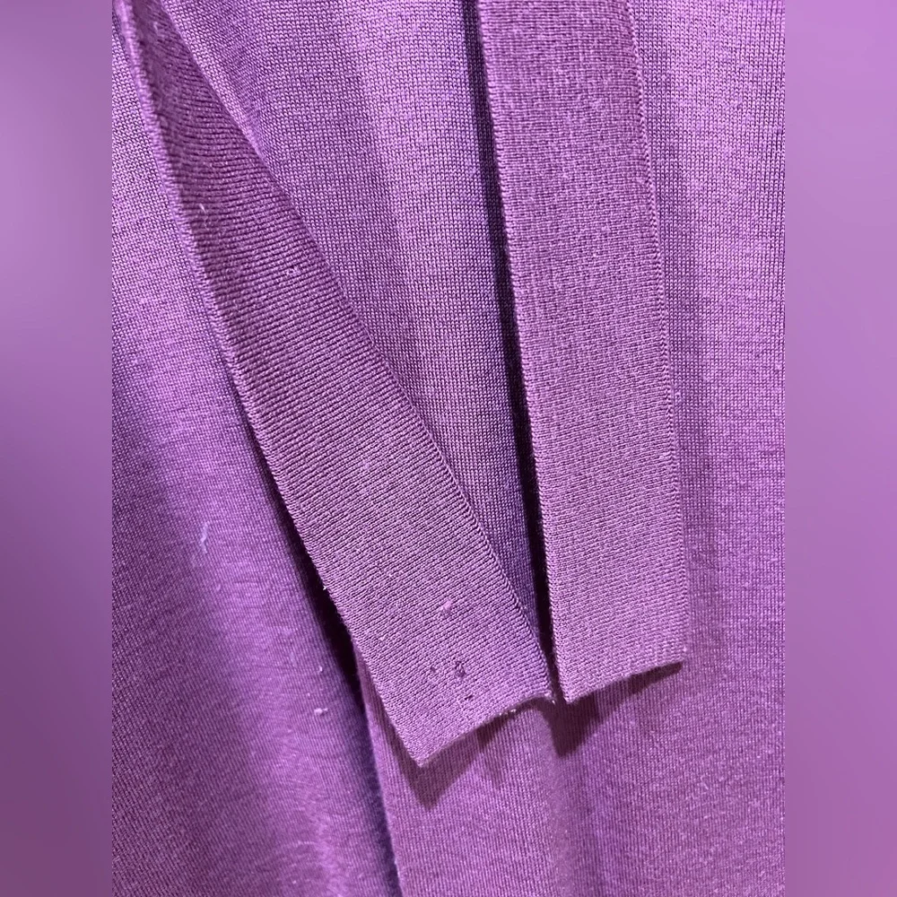-SOLD- Missoni Purple Knit Tie-Neck Cardigan - Picture 5 of 6